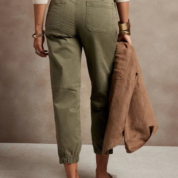 NWT Banana Republic Factory black chino jogger, size 10 - Picture 7 of 7